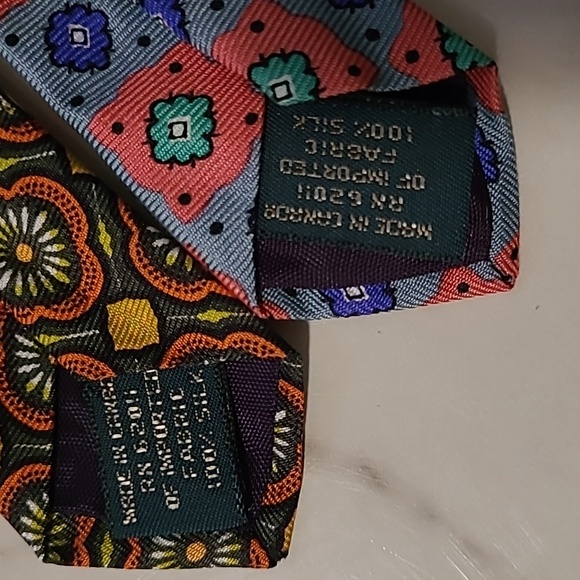 J. Crew Men's SILK Patterned Ties Multicolor Set (2) Career Professional Preppy - Picture 6 of 7